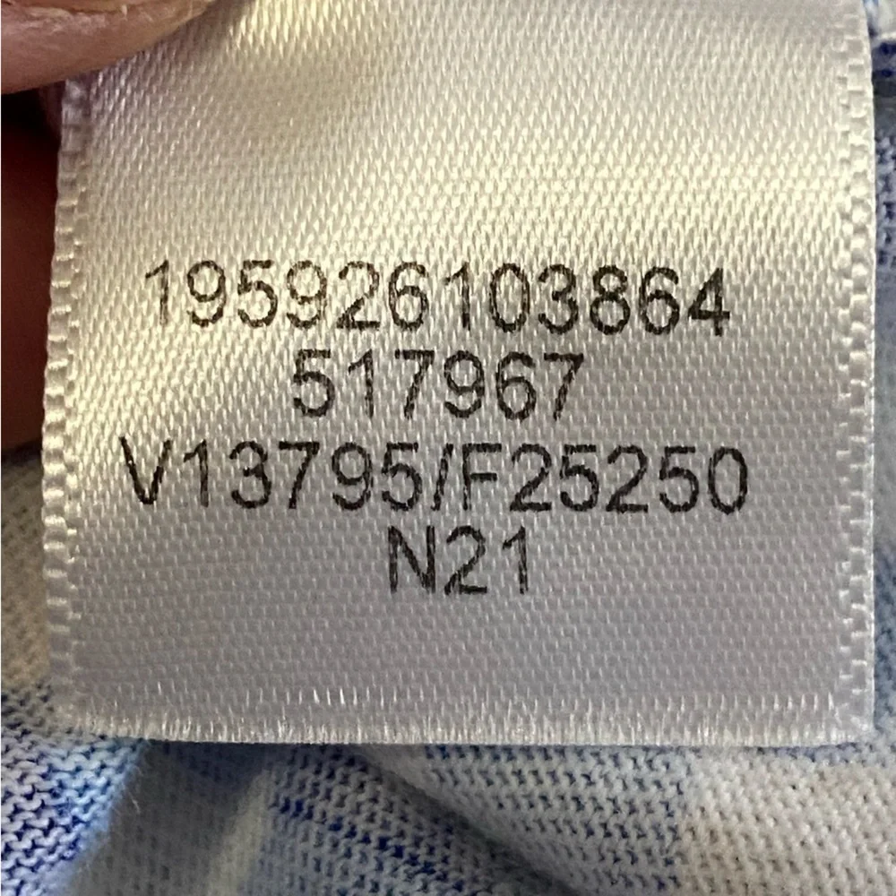 LAND'S END x DRAPER JAMES / Blue Gingham Shift Dress Size M (10-12)